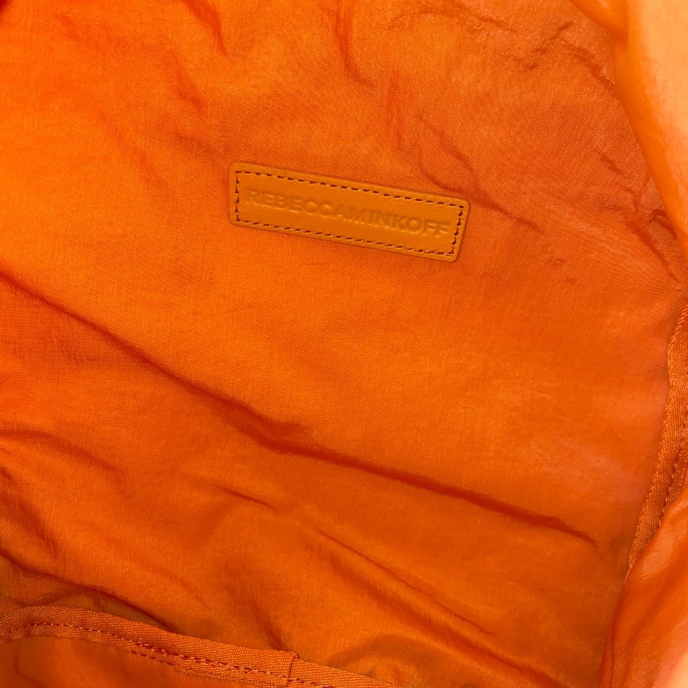Rebecca Minkoff Julian Nylon Backpack Orange - Picture 4 of 6